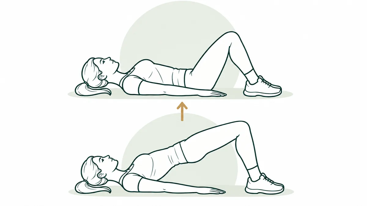 Glute bridge: Tier 1 · Bodyweight exercise