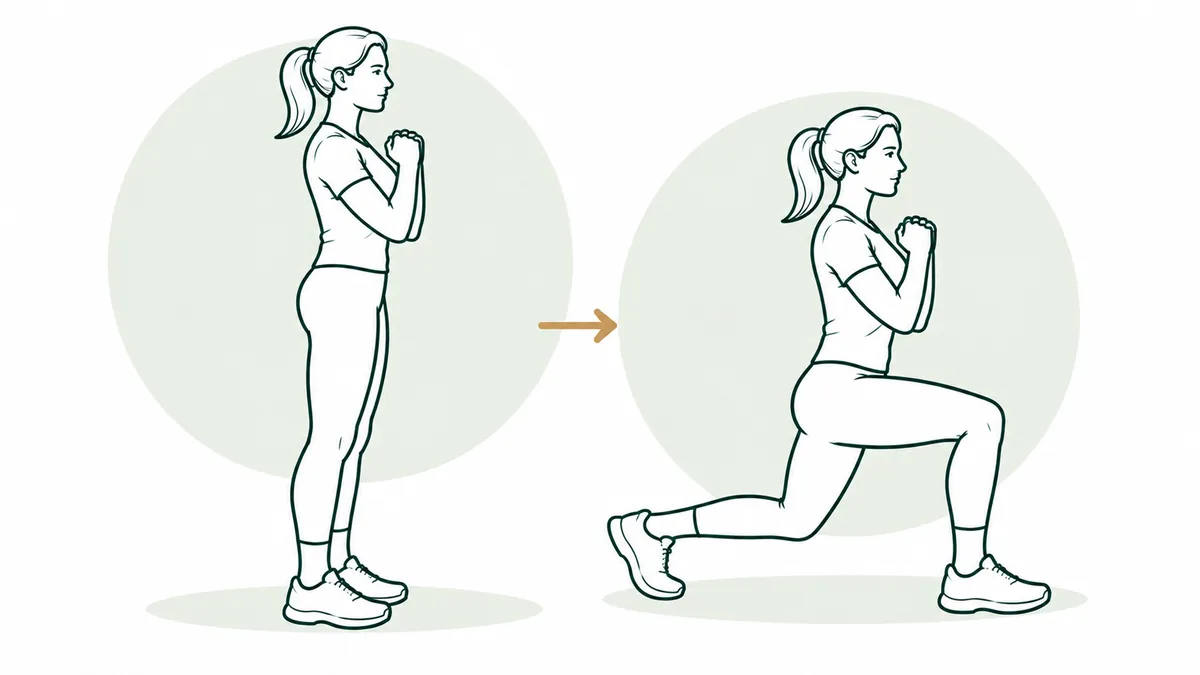 Reverse lunge: Tier 2 · Bodyweight Progression exercise