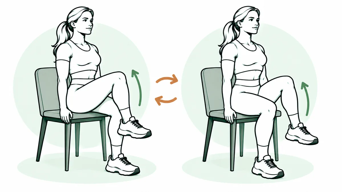 Seated march: Tier 0 · Bodyweight On-Ramp exercise