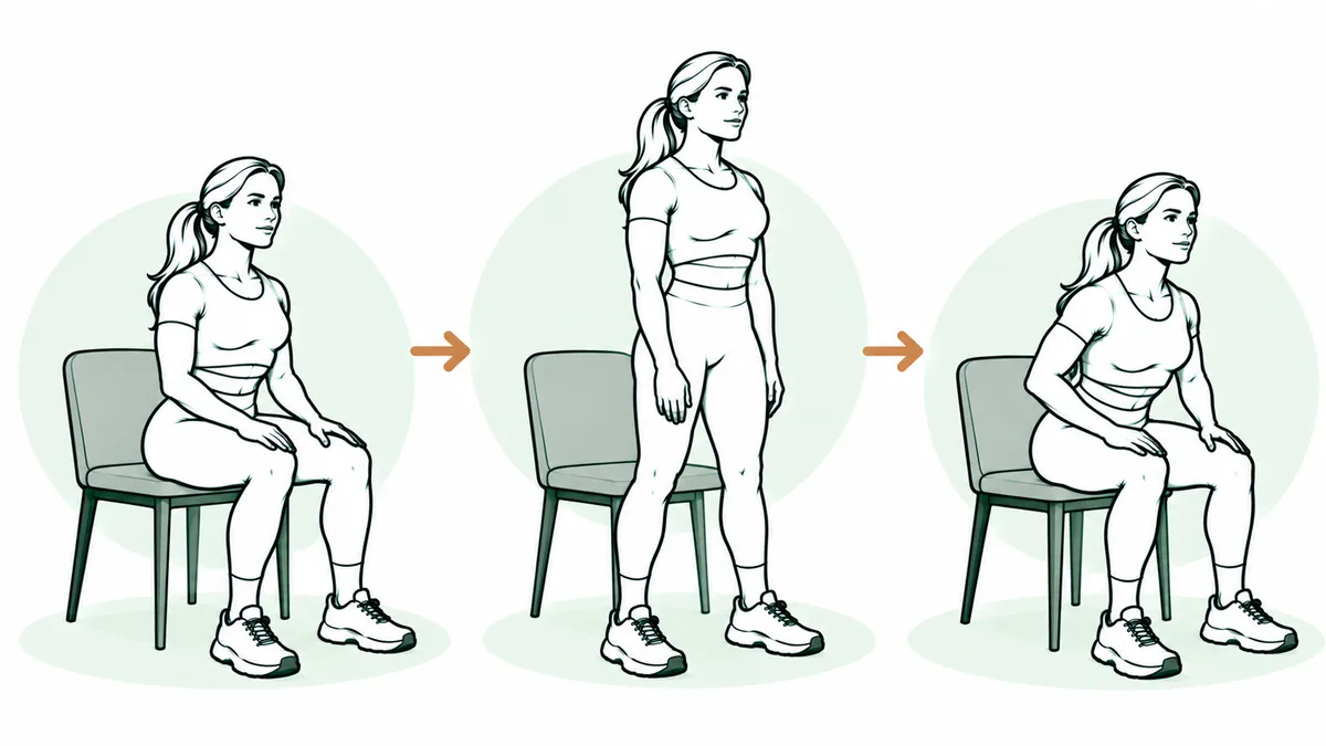 Sit-to-stand: Tier 0 · Bodyweight On-Ramp exercise