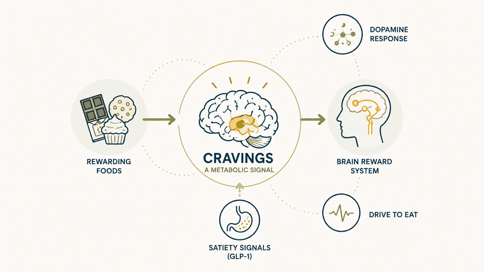 Educational illustration about Cravings and metabolic health