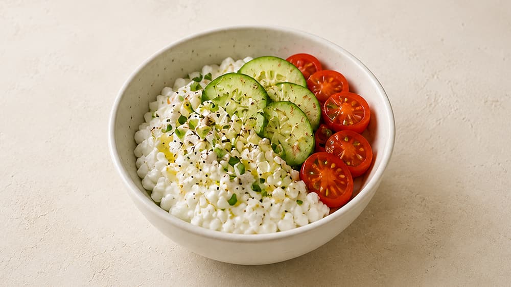 Savory Cottage Cheese Bowl