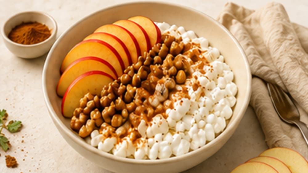 Cottage Cheese Apple Bowl