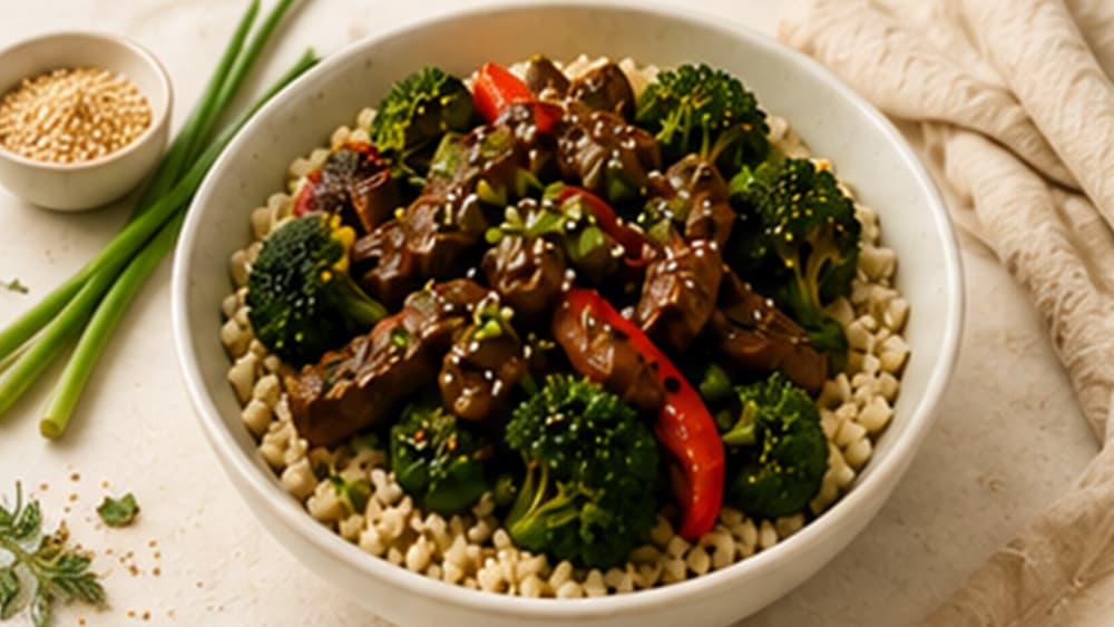 Beef & Broccoli Cauliflower Bowl