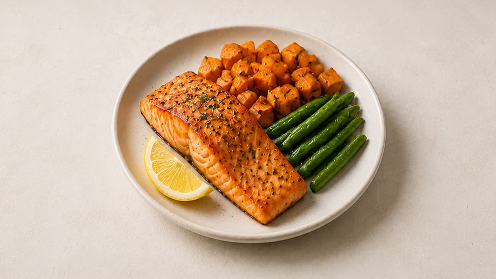 Salmon Sweet Potato Plate