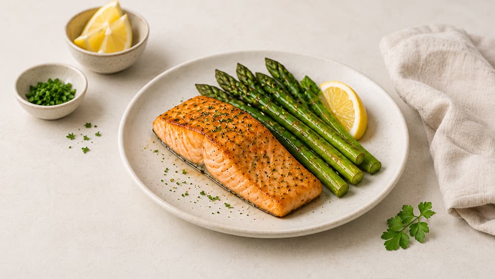 Salmon Asparagus Plate