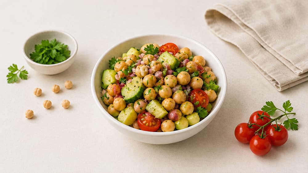 Chickpea Cucumber Salad