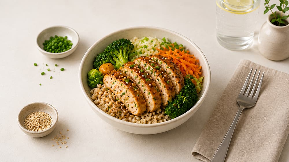 Miso Ginger Chicken Bowl