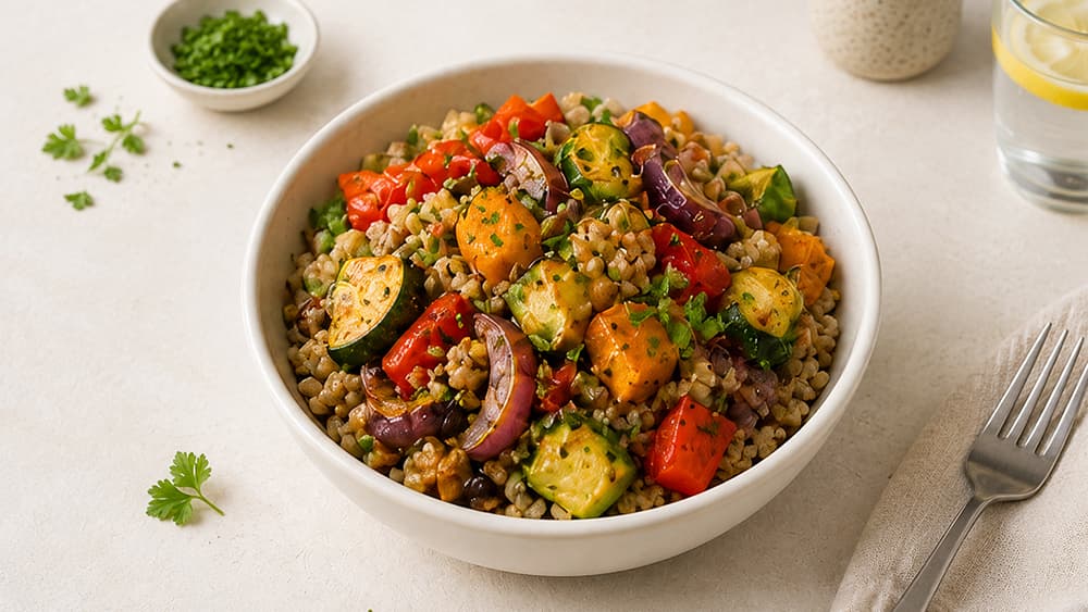 Roasted Vegetable Quinoa Bowl