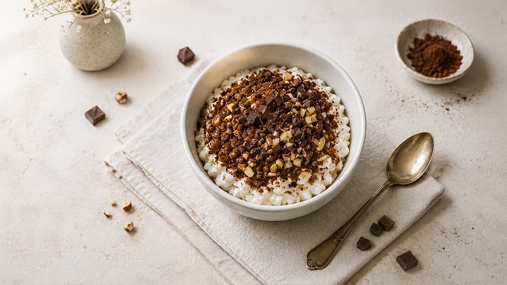 Cocoa Cottage Cheese Bowl